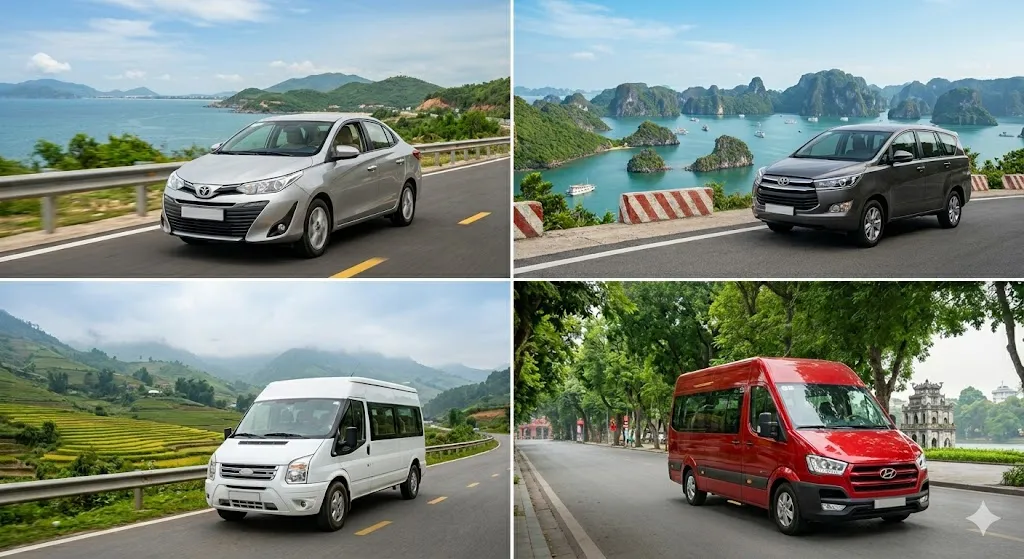 Xe dịch vụ 4, 7, 16 chỗ phục vụ nhu cầu đi tour linh hoạt