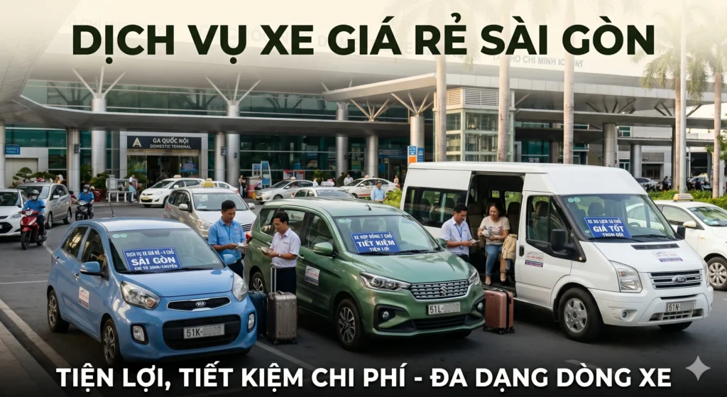 Dịch vụ xe giá rẻ Sài Gòn tiện lợi, tiết kiệm chi phí