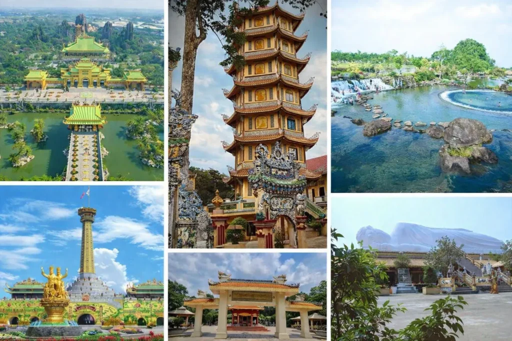 Xe đưa đón khách đến các điểm du lịch nổi tiếng tại Bình Dương