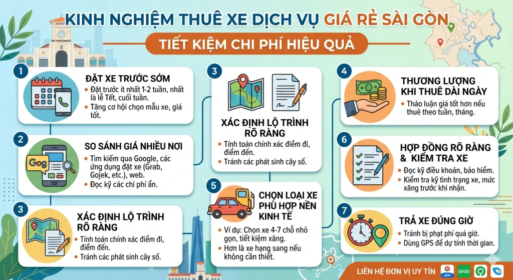 Thuê xe đi tỉnh, du lịch từ Sài Gòn tiện nghi, an toàn