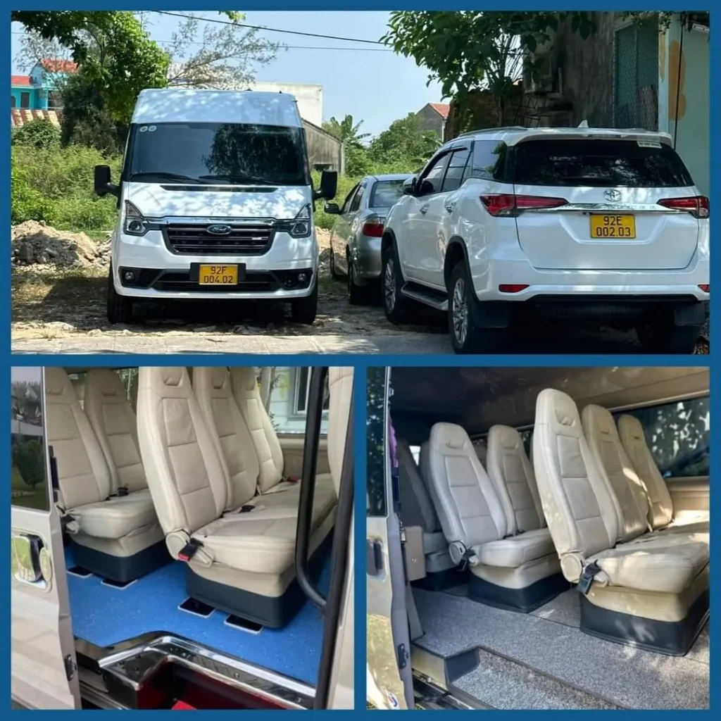 Xe dịch vụ Nội thất sạch sẻ rộng rải