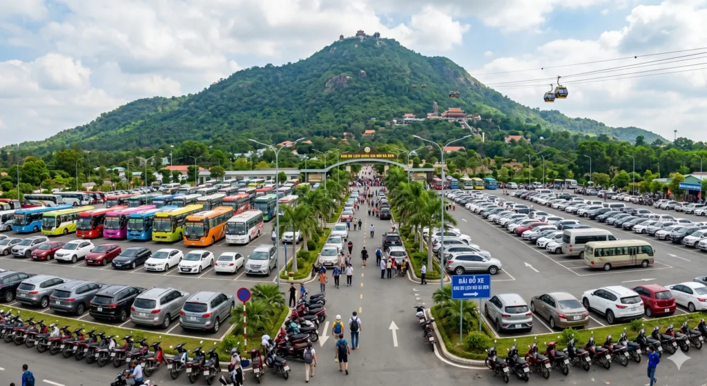 Xe dịch vụ giá rẻ Tây Ninh đưa khách tham quan Núi Bà Đen