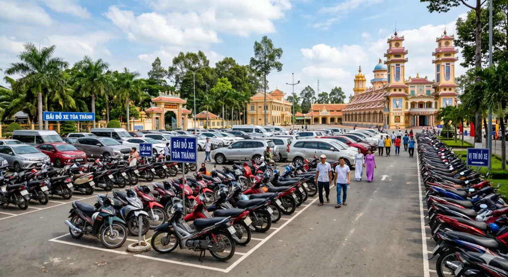 Khám phá Tòa Thánh Cao Đài bằng xe dịch vụ tiện lợi”Hồ Dầu Tiếng