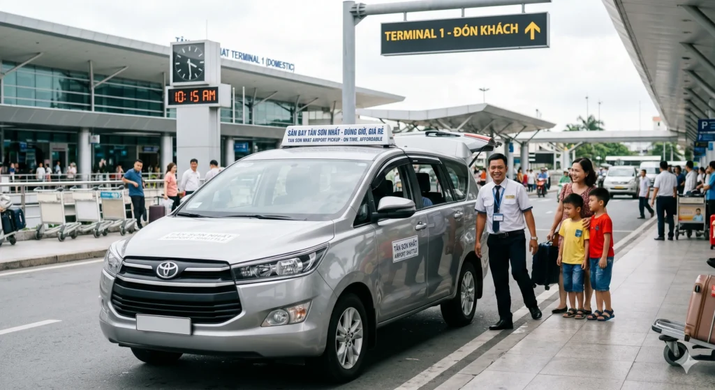 Xe đưa đón sân bay Tân Sơn Nhất đúng giờ, giá rẻ